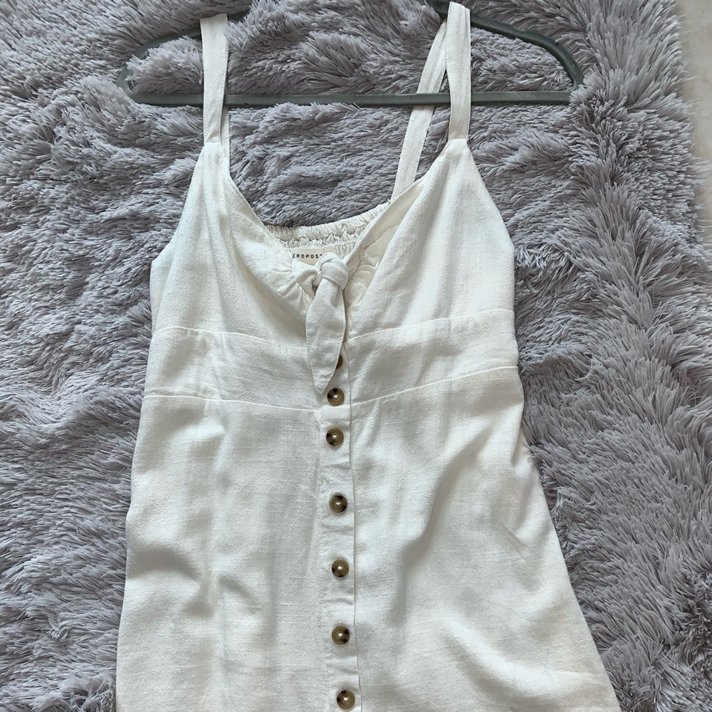 Aeropostale white bow tie dress